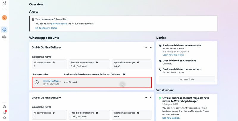 ¿cómo verificar una cuenta comercial whatsapp ? En su gestor WhatsApp , seleccione el número de teléfono que desea solicitar para una cuenta de empresa oficial